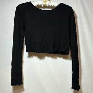 Long Sleeve Cropped Shirt